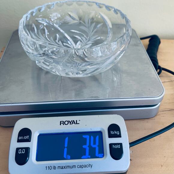 Antiq ABP American Brilliant Cut Glass Bowl Thistle Flower Starburst 1910 - Picture 13 of 14